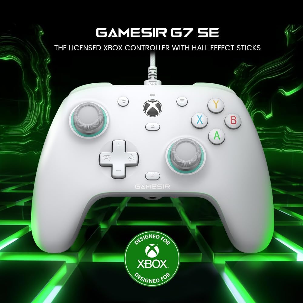 GameSir G7 SE Wired Controller for Xbox Series X|S, Xbox One & Windows 10/11, Plug and Play Gaming Gamepad with Hall Effect Joysticks/Hall Trigger, 3.5mm Audio Jack - Image 2