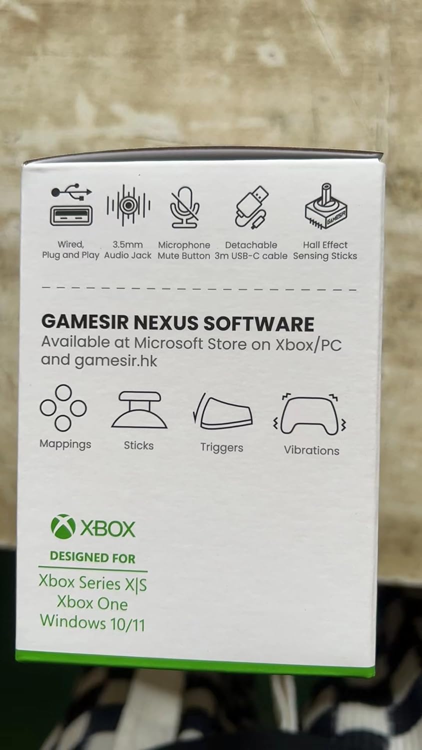 GameSir G7 SE Wired Controller for Xbox Series X|S, Xbox One & Windows 10/11, Plug and Play Gaming Gamepad with Hall Effect Joysticks/Hall Trigger, 3.5mm Audio Jack - Image 13